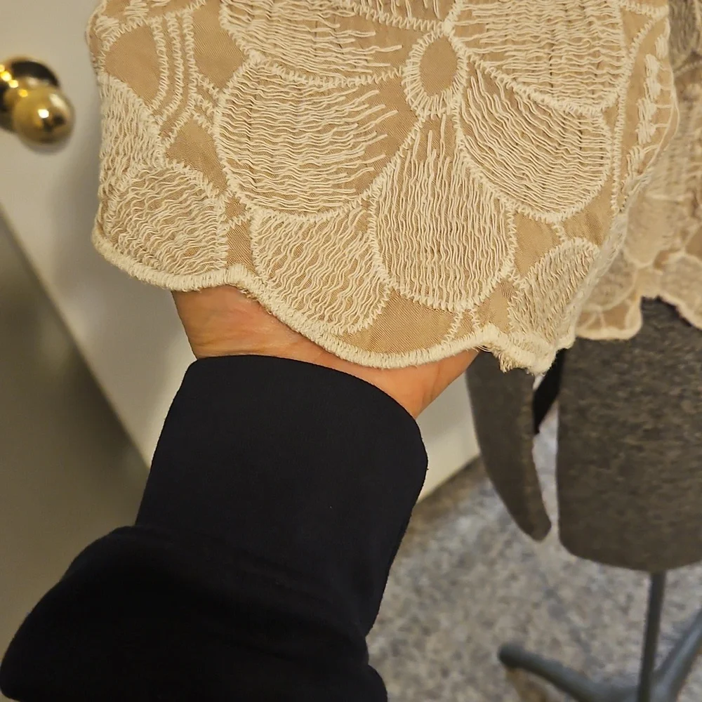 Solitaire Floral Embroidered Rayon Blouse - Picture 3 of 7